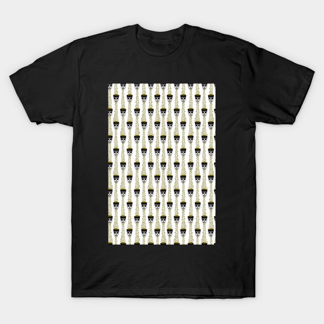 puking gold skulls T-Shirt by B0red